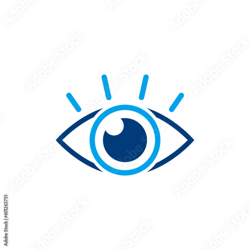 eye icon logo vector design illustration