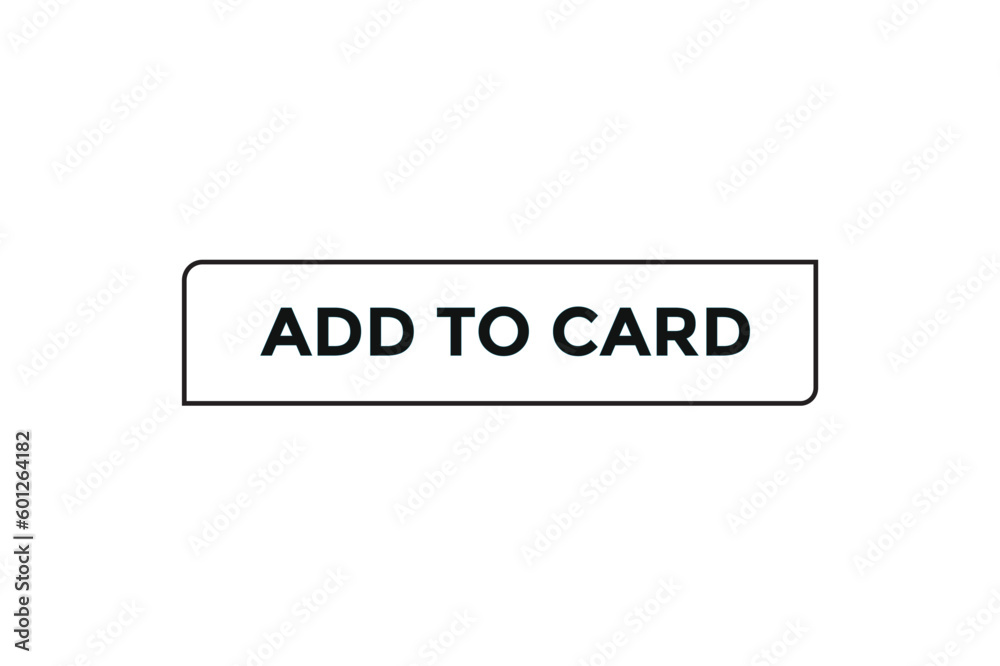 Add to card button web banner templates. Vector Illustration Add to card button web banner templates. Vector Illustration