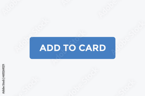 Add to card button web banner templates. Vector Illustration 