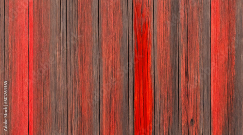 red wooden plank texture background with generative AI technology