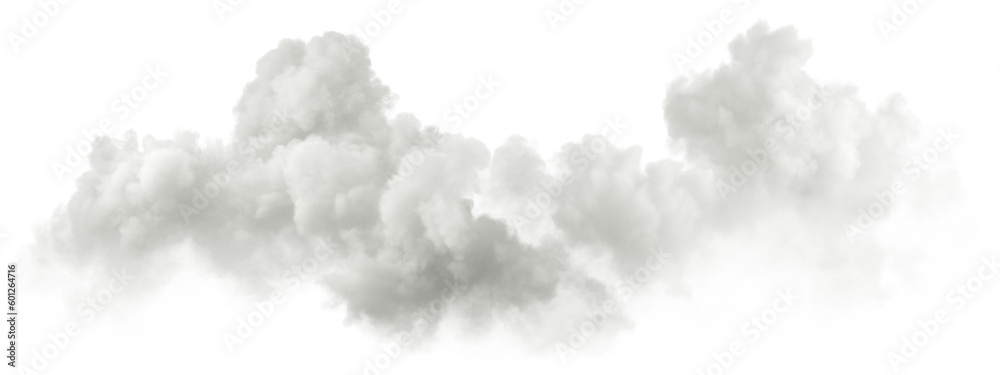 Naklejka premium Beautiful realistic clouds freedom shapes clipart isolate backgrounds 3d rendering png