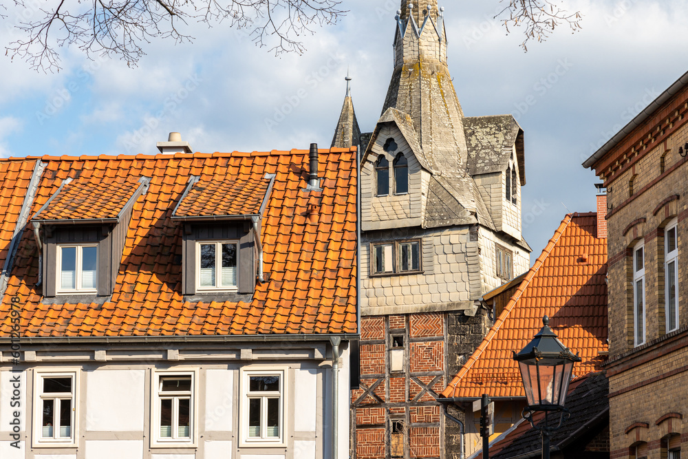 Naklejka premium Bilder aus Quedlinburg Harz historische Altstadt