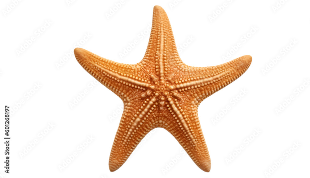 star Fish isolated on transparent background cutout image Stock