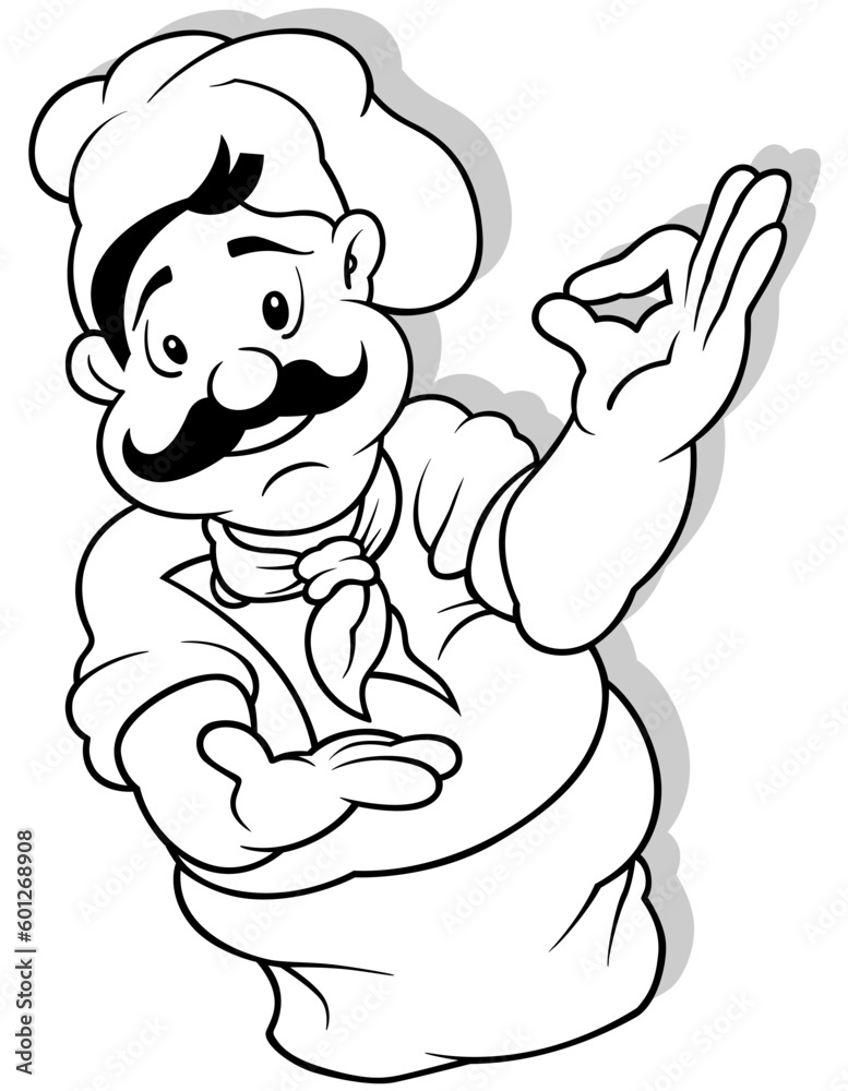 Drawing of a Chef