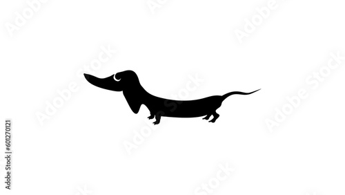 funny dachshund silhouette