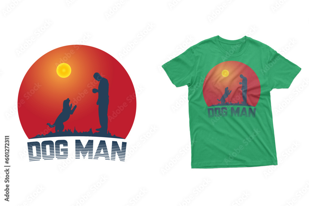 Obraz premium Dog Man TShirt