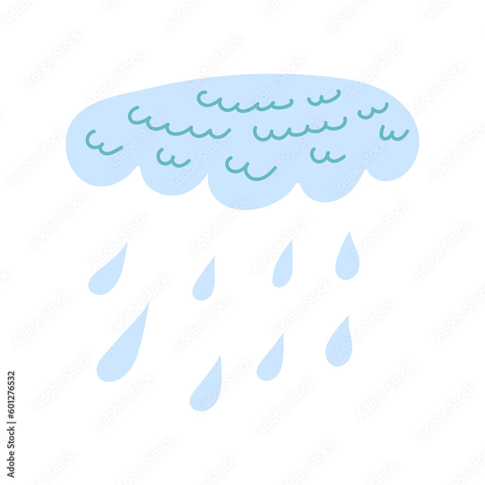 rain clouds and rain vector illustration rain clouds and rain vector illustration