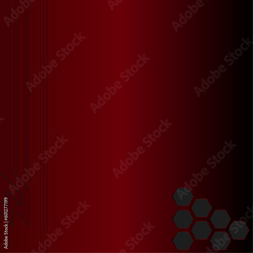 Abstract banner background with hexagonal effect