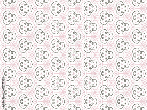Purple Abstract Mandala or Ikat Wallpaper Pattern Background