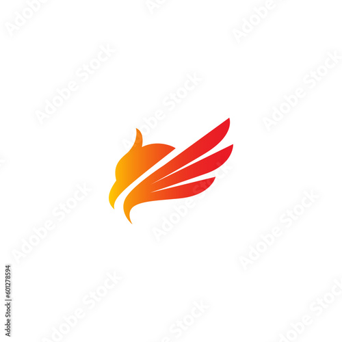 phoenix bird vector design for icon,symbol or logo. phoenix template logo