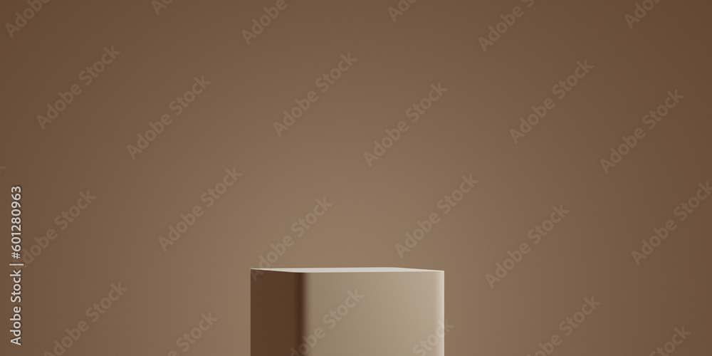 3d minimal background. 3d podium with brown background for jewelry, perfume, cosmetic and product presentation. 3d rendering illustration. 3d minimal background. 3d podium with brown background for jewelry, perfume, cosmetic and product presentation. 3d rendering illustration.