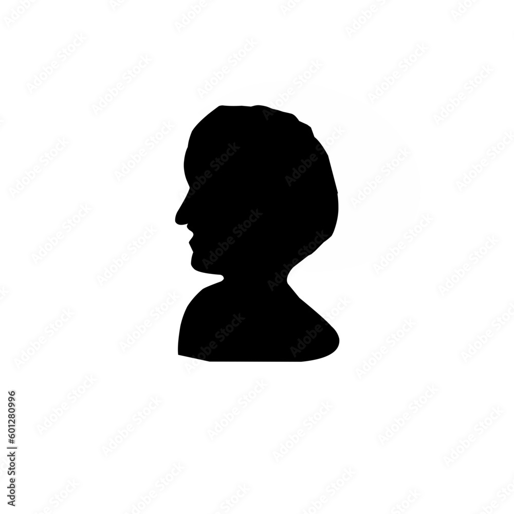 Male Profil Face Silhouette Male Profil Face Silhouette