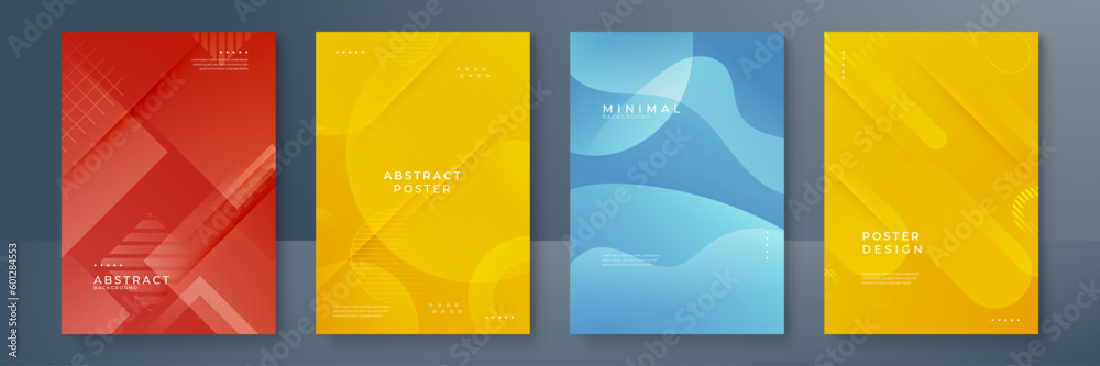 Colorful geometric shapes abstract modern technology background design.