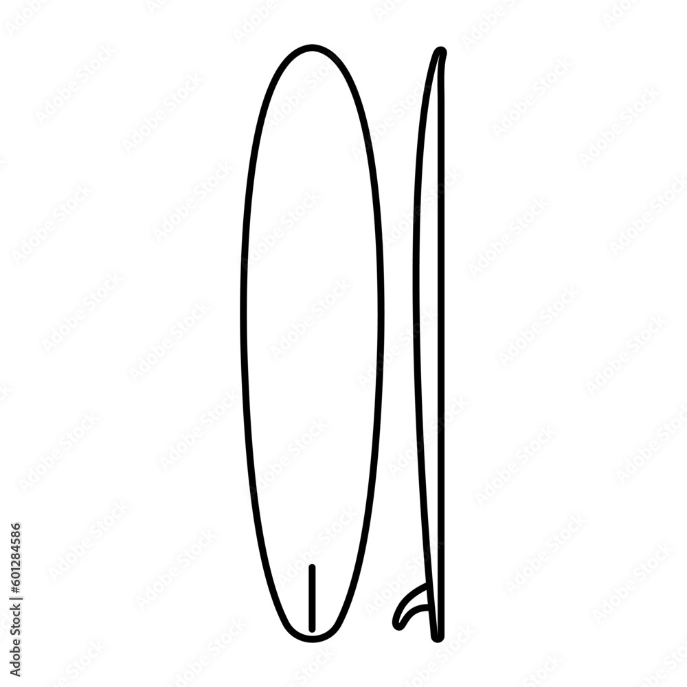 Surfboard Icon for Logos and More Surfboard Icon for Logos and More