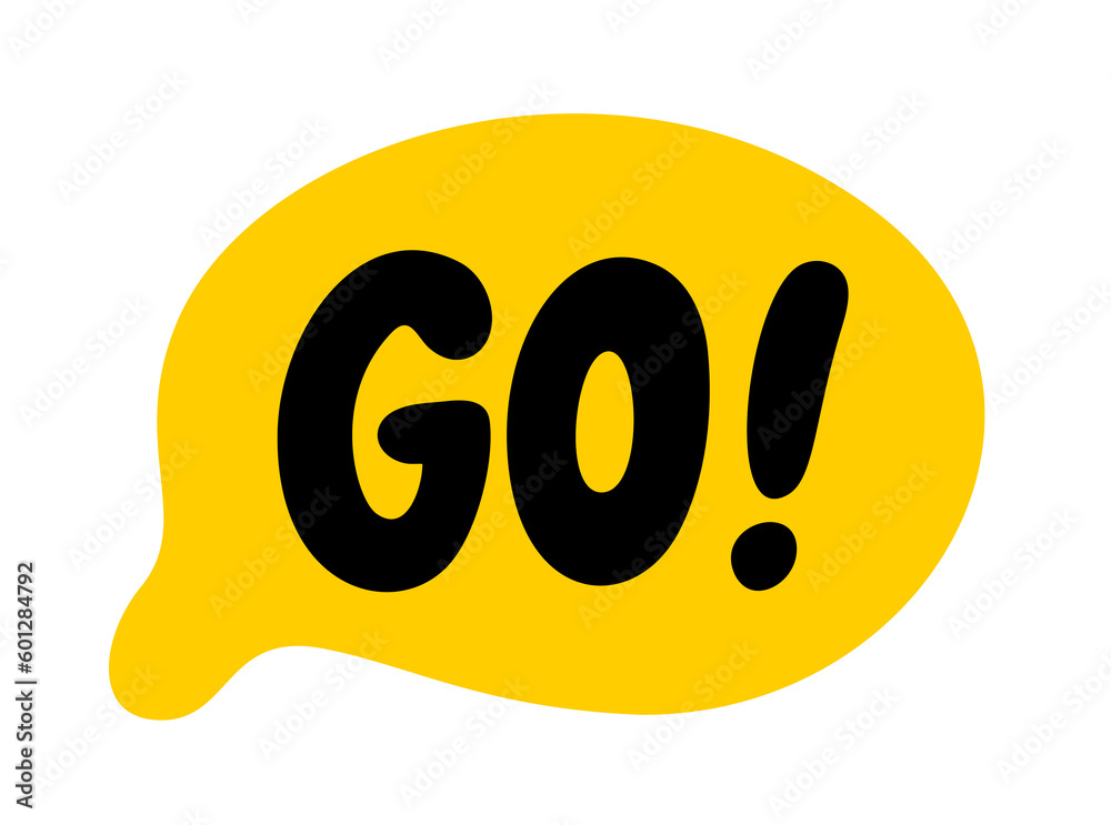 go-text-ready-steady-go-word-start-action-speech-bubble-vector