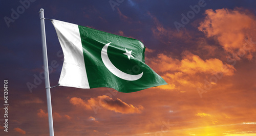 Pakistan flag: army deployed across country  photo