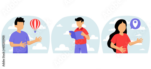 Weekend Activity Flat Bundle Illustration