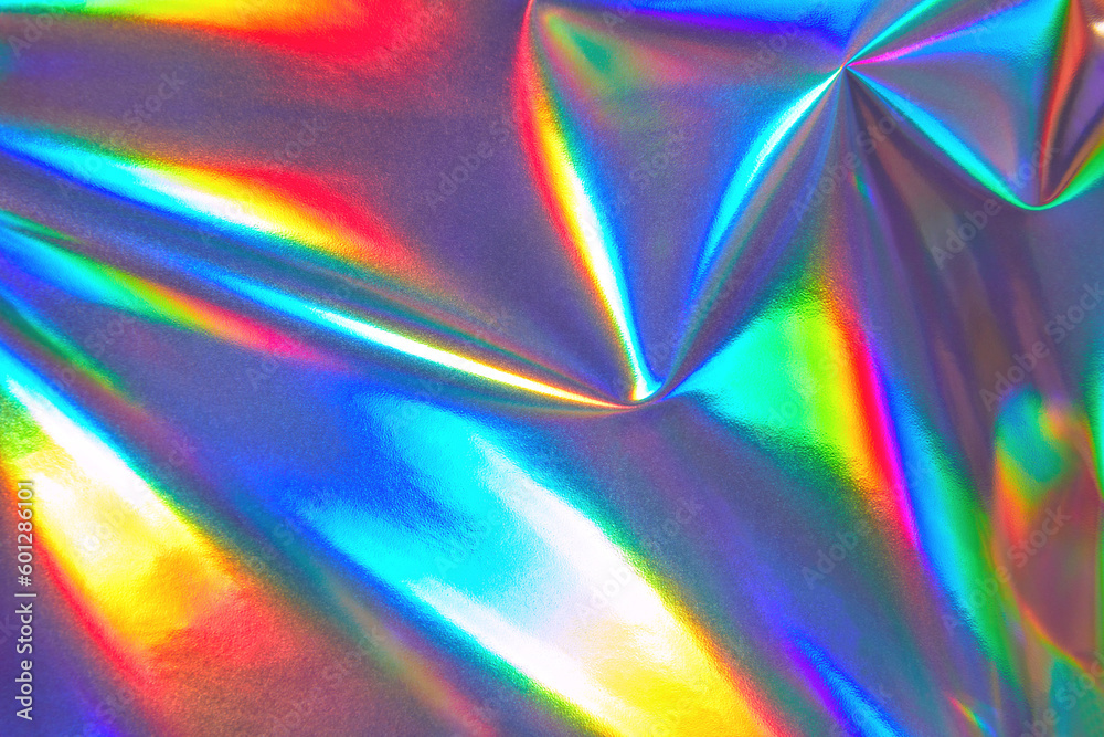 Photo texture of a fashionable holographic film. Abstract colorful  holographic futuristic texture Stock Photo by Okrasyuk
