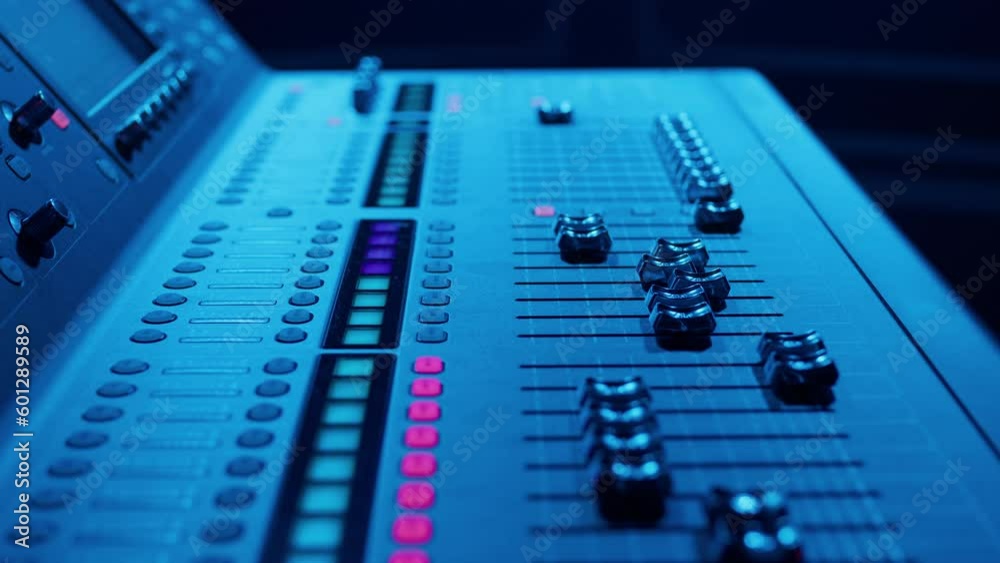 Movement of the sticks of the sound console. Programmable sound console settings