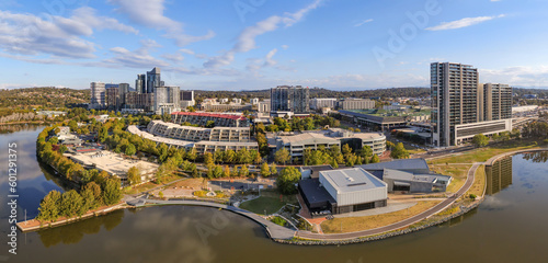 Panorama of Belconnen Town Centre, Canberra, Australia. photo