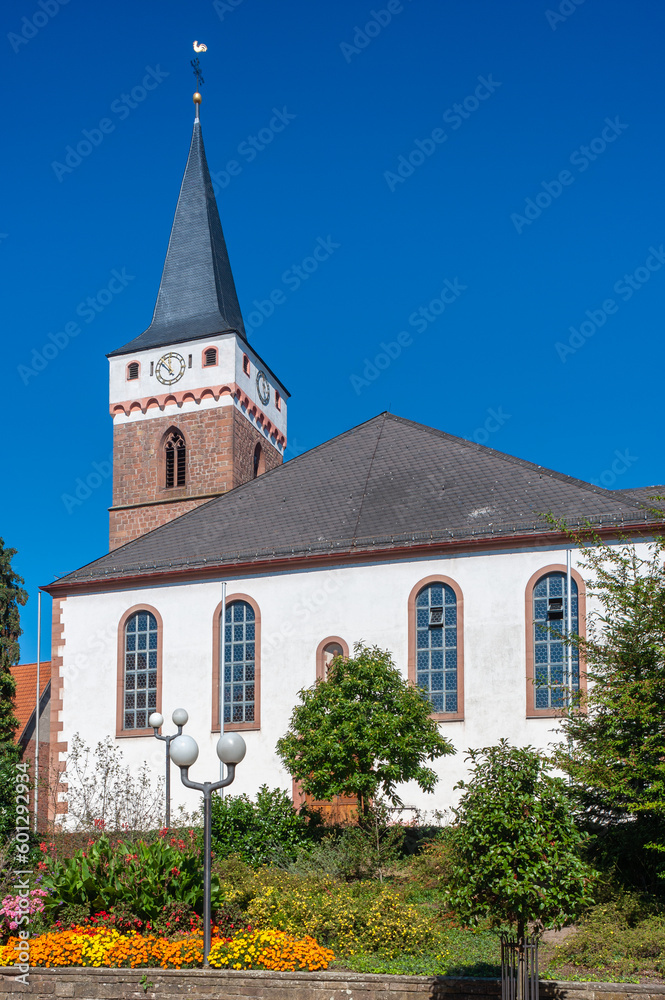 Katholische Kirche St Leo in Schaidt. Region Pfalz im Bundesland Rheinland-Pfalz in Deutschland