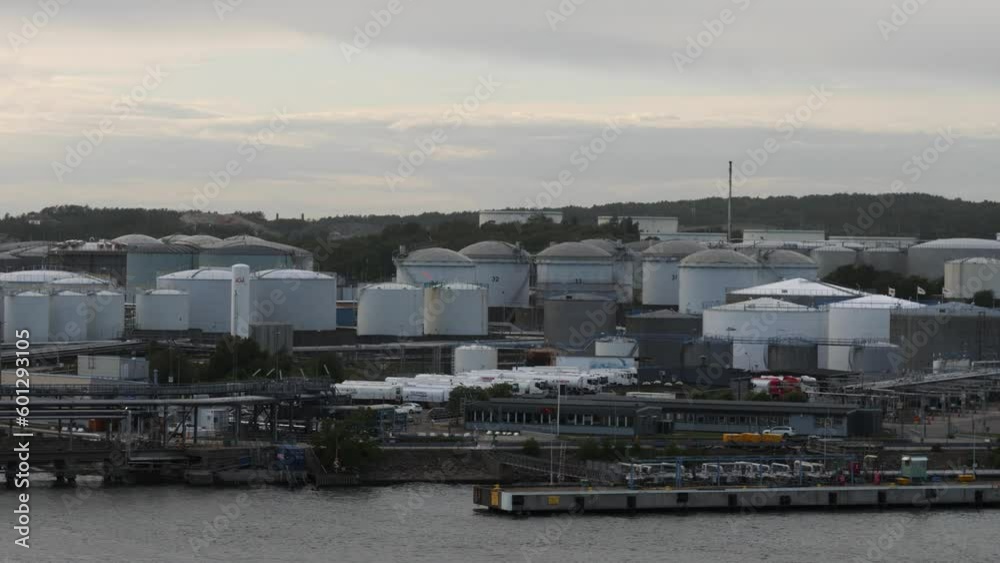 Gothenburg Energy Port Or Goteborg Energihamn, Sweden, Establishing Shot Gothenburg Energy Port Or Goteborg Energihamn, Sweden, Establishing Shot