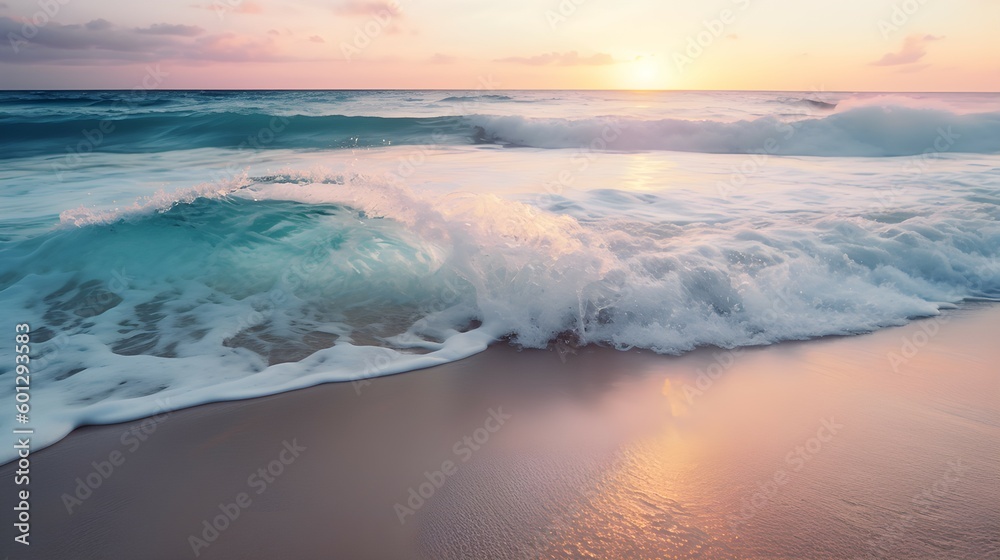 Fototapeta premium sunrise over the beach