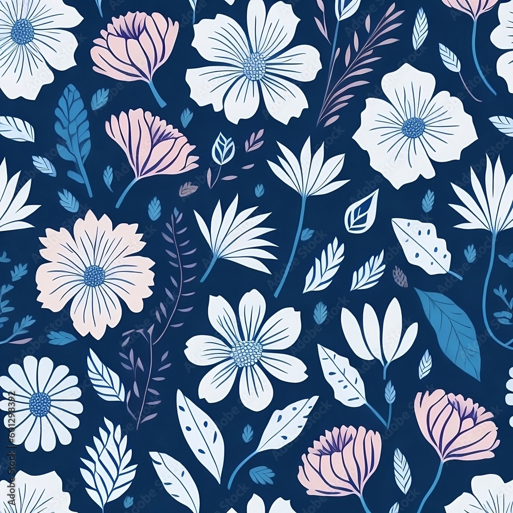 seamless floral pattern illustration 