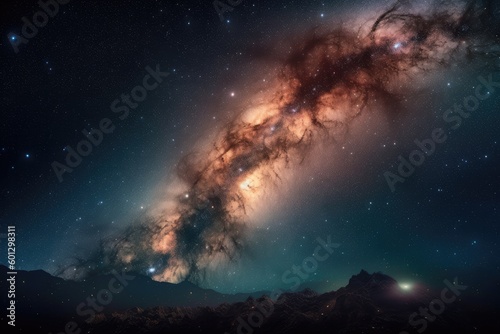 nebulous swirls and twirls in outer space, created with generative ai