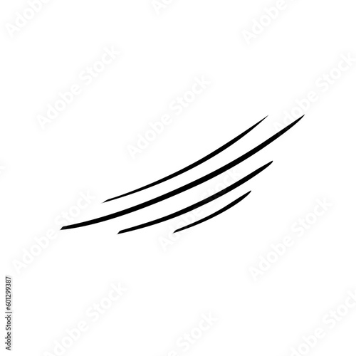 doodle wind speed handdrawn style vector illustration