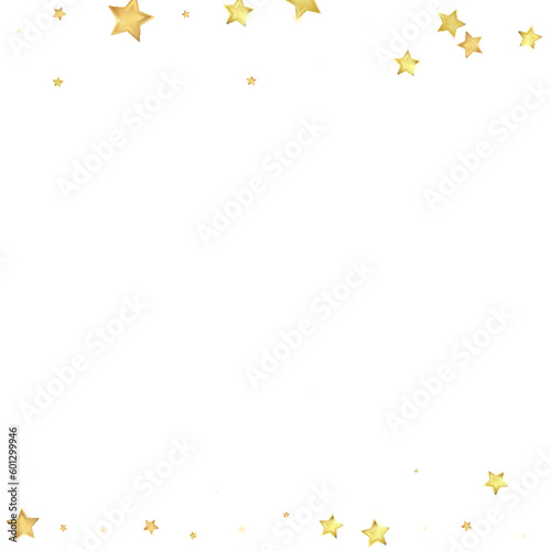 Magic stars vector overlay.  Gold stars scattered