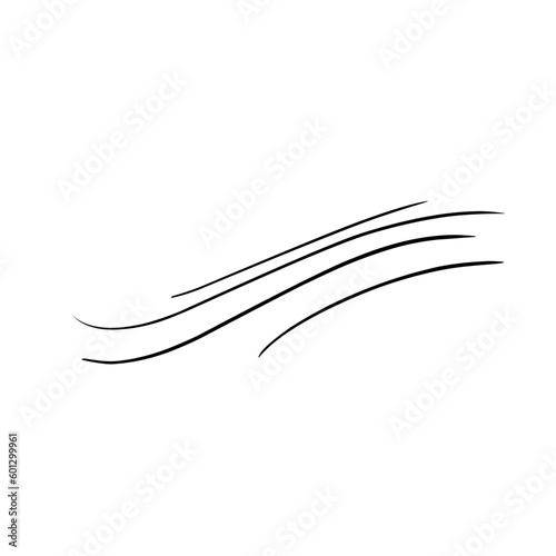 doodle wind speed handdrawn style vector illustration