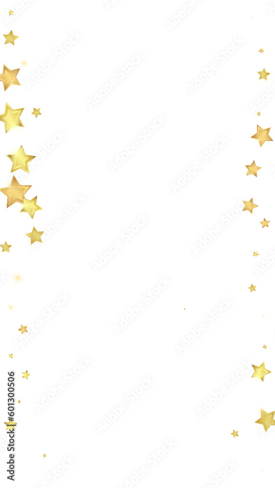 Fototapeta premium Magic stars vector overlay. Gold stars scattered