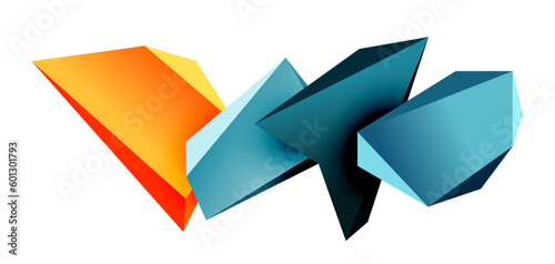 Vector 3d low poly triangle geometric design elements Free Download Vector 3d low poly triangle geometric design elements - GFXLoad