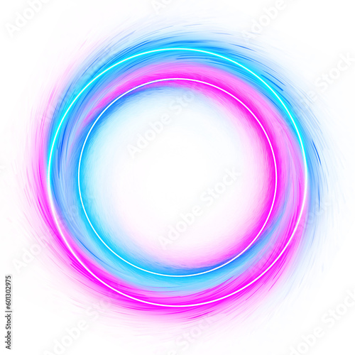 Neon Circle pink Blue Light PNG