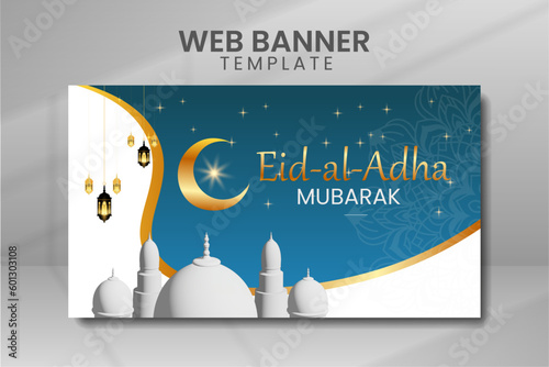 Eid Al Adha Mubarak Islamic Festival Design Template