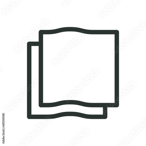 Cleaning cloths isolated icon, microfiber cloths line icon, cloth napkins vector icon with editable stroke