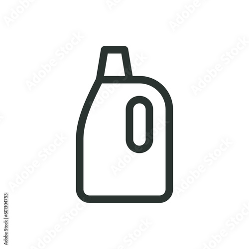 Fabric softener isolated icon, liquid fabric conditioner vector icon with editable stroke