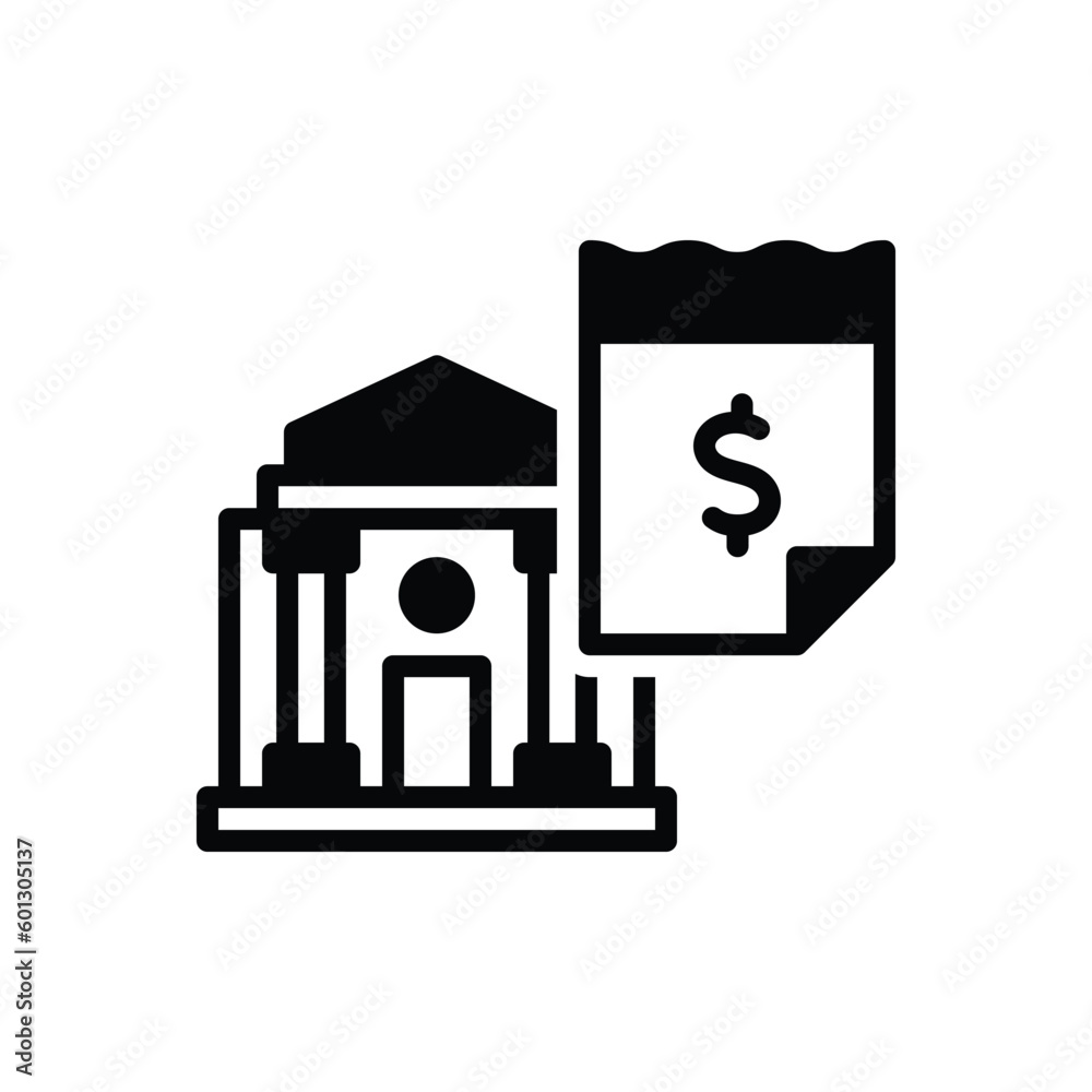 Black solid icon for fees Black solid icon for fees