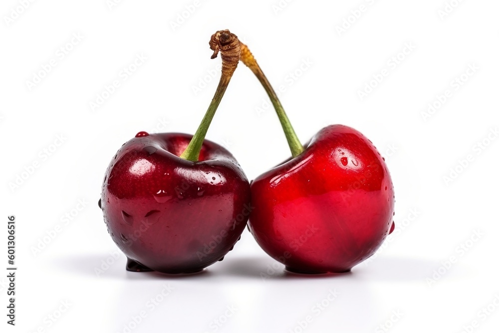 cherries isolated on white background cherries isolated on white background
