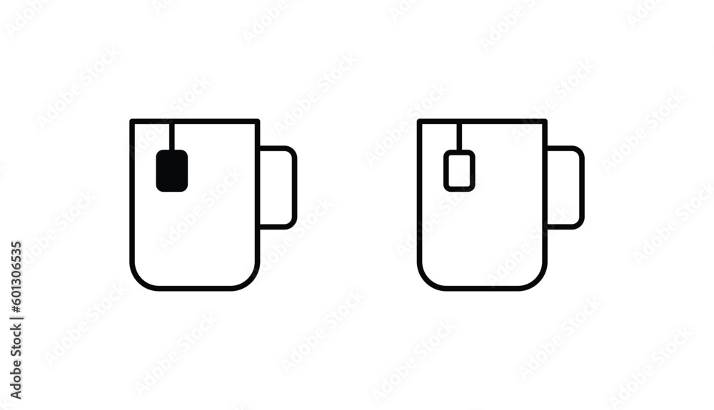 Tea Cup icon design with white background stock illustration Tea Cup icon design with white background stock illustration