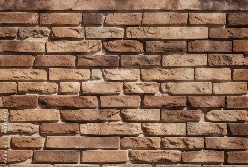 natural brown brick wall texture, generative ai natural brown brick wall texture, generative ai
