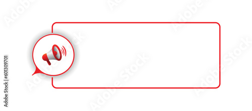 announcement sign on white background	