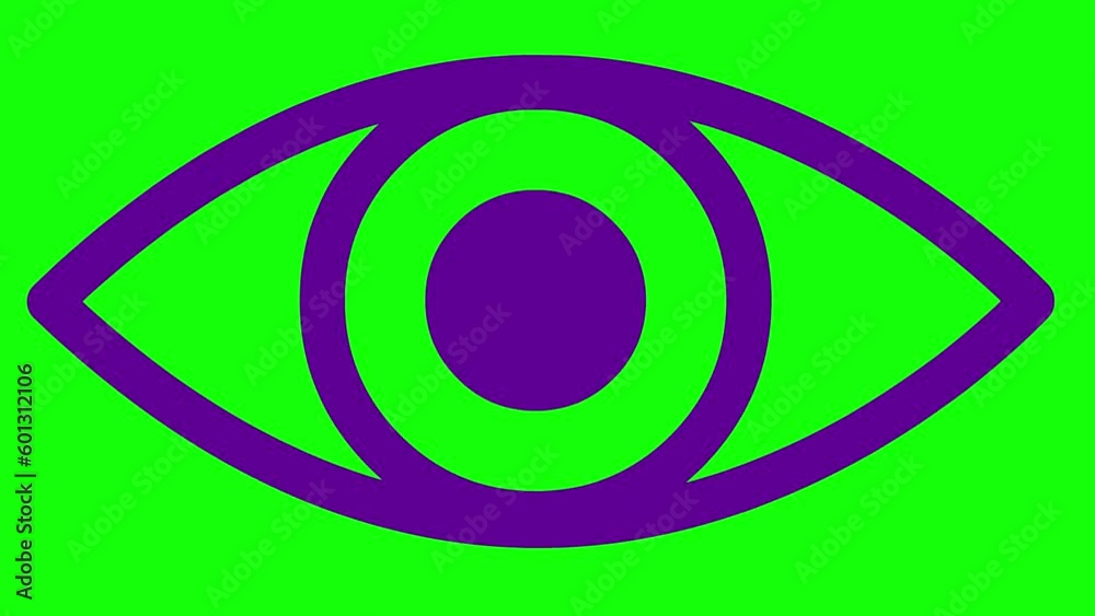 Animated violet eye close. blinks an eye. Linear icon. Looped video. Vector illustration on green background.
Animated violet eye close. blinks an eye. Linear icon. Looped video. Vector illustration on green background.