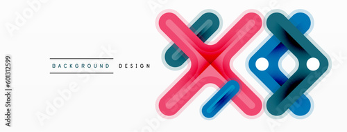 Cross line background minimal geometric template. Design for wallpaper, banner, background, landing page, wall art, invitation, prints, posters