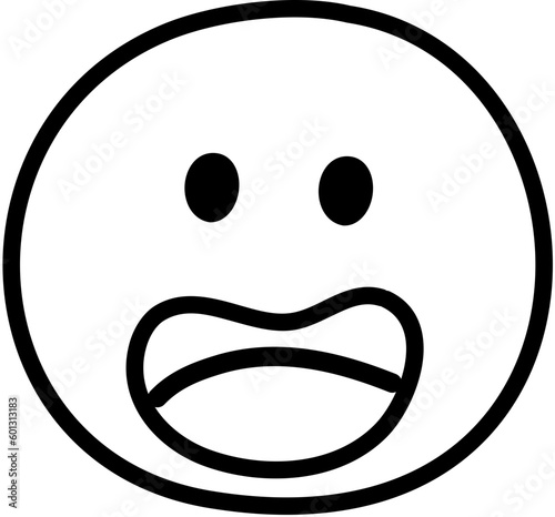 Face Expression Emoji Icon Doodle Round Face