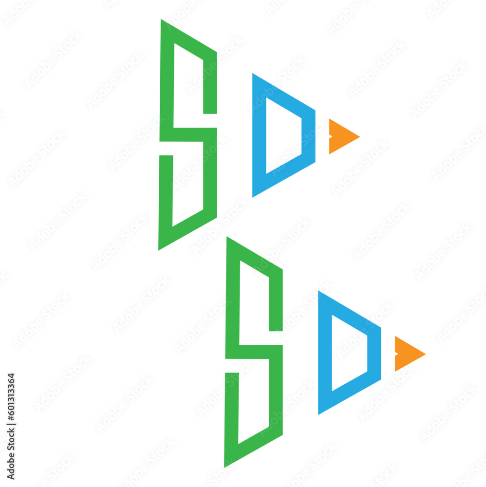 S d logo Icon Vector Illustration For Insurance Company S d logo Icon Vector Illustration For Insurance Company