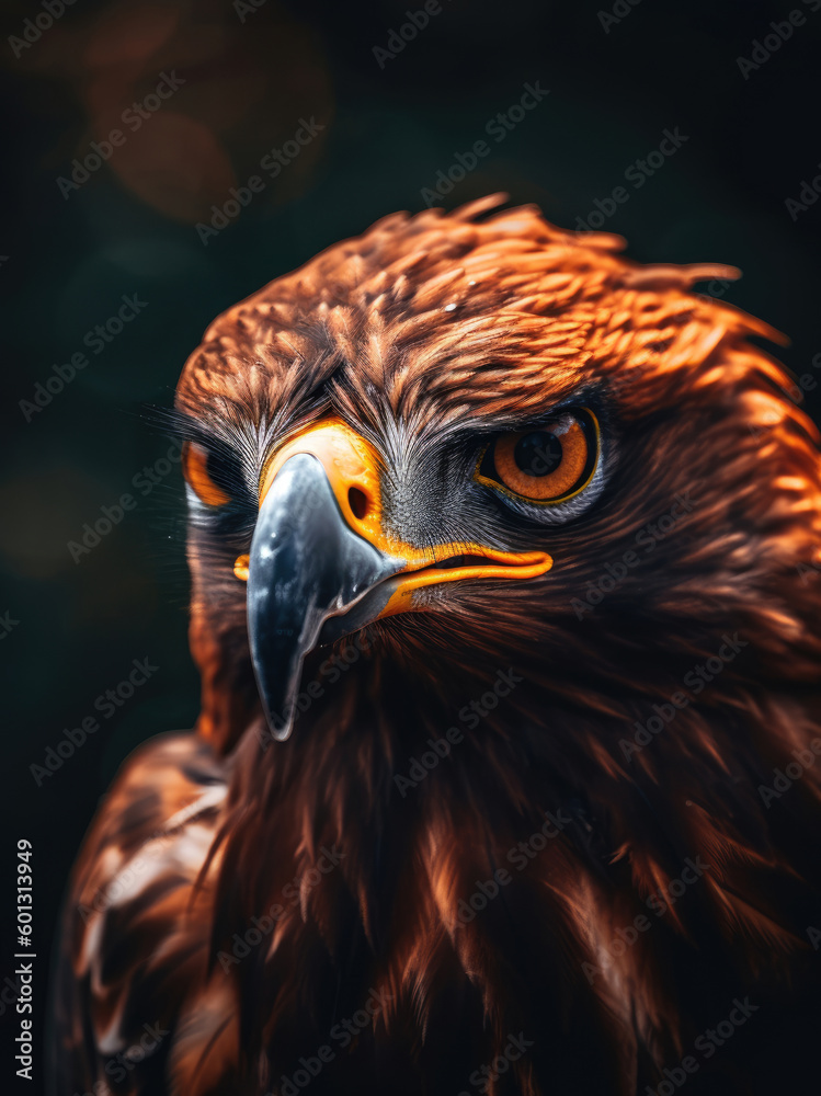 Photo close up shot of a golden eagle Photo close up shot of a golden eagle