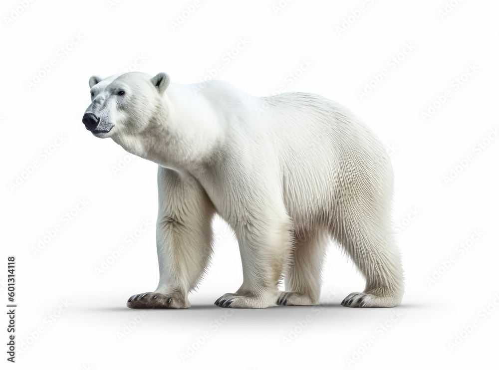 Photo polar bear isolated on a white background Photo polar bear isolated on a white background