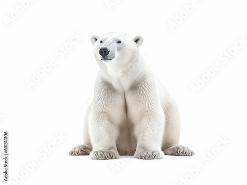 Photo polar bear isolated on a white background